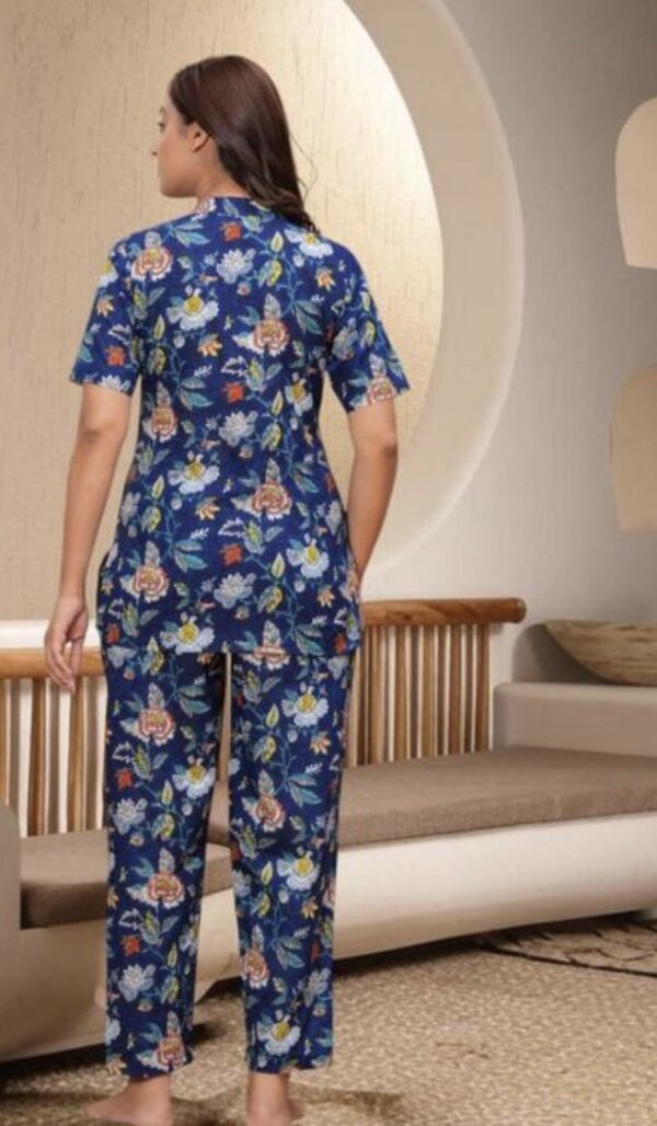Cotton Night Suit With Pocket